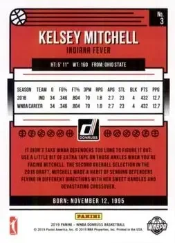 Back of Kelsey Mitchell