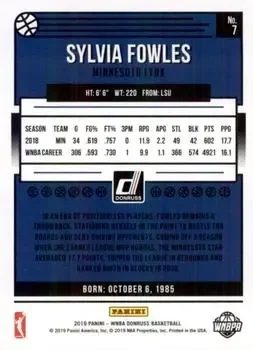 Back of Sylvia Fowles