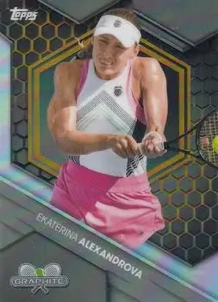 2026 Topps Graphite - Gold Refractor #77 - Ekaterina Alexandrova