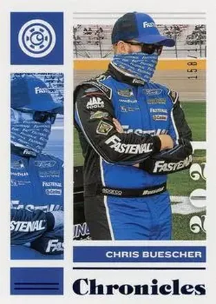 2021 Panini Chronicles - Blue #1 - Chris Buescher - Roush Fenway Racing