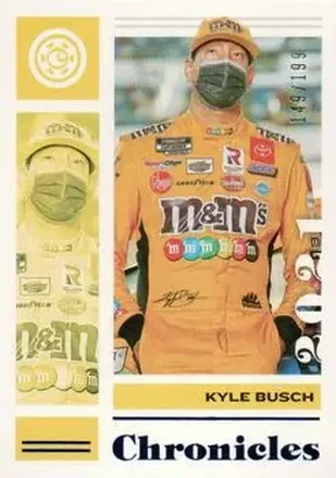 2021 Panini Chronicles - Blue #3 - Kyle Busch - Joe Gibbs Racing