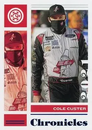 2021 Panini Chronicles - Blue #4 - Cole Custer - Stewart-Haas Racing