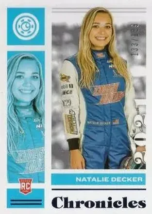 2021 Panini Chronicles - Blue #10 - Natalie Decker - Niece Motorsports
