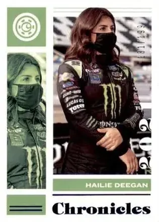 2021 Panini Chronicles - Blue #12 - Hailie Deegan - David Gilliland Racing
