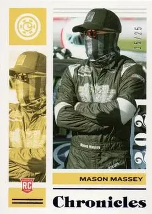 2021 Panini Chronicles - Purple #9 - Mason Massey - B.J. McLeod Motorsports
