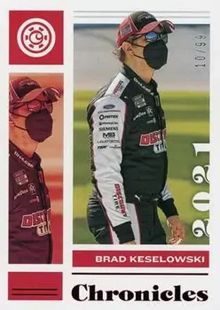 2021 Panini Chronicles - Red #8 - Brad Keselowski - Team Penske