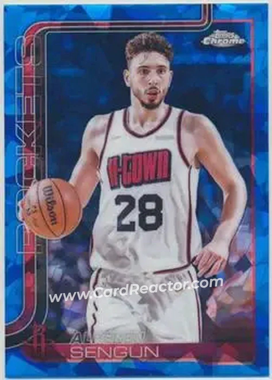 2025-26 Topps Chrome Sapphire Edition #98 - Alperen Sengun - Houston Rockets - Front