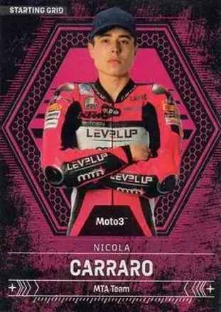 2024 Panini 75 MotoGP #122 - Nicola Carraro - MTA Team