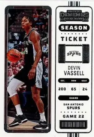 2022-23 Panini Contenders #78 - Devin Vassell - San Antonio Spurs