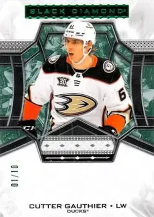 2024-25 Upper Deck Black Diamond - Emerald #BDB-CG - Cutter Gauthier - Anaheim Ducks