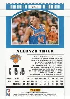 Back of Allonzo Trier