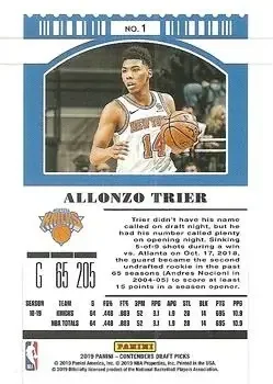 Back of Allonzo Trier