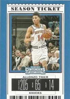 2019 Panini Contenders Draft Picks #1b - Allonzo Trier - New York Knicks