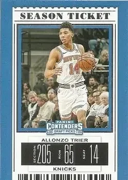 2019 Panini Contenders Draft Picks #1b Allonzo Trier