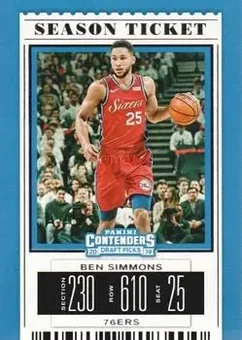 2019 Panini Contenders Draft Picks #3 - Ben Simmons - Philadelphia 76ers 2019 Panini Contenders Draft Picks #3 - Ben Simmons - Philadelphia 76ers