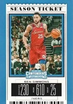 2019 Panini Contenders Draft Picks #3 Ben Simmons