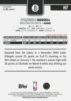 Back of D'Angelo Russell
