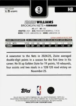 Back of Ziaire Williams