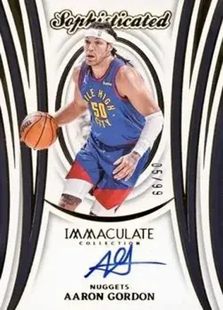2023-24 Panini Immaculate Collection - Sophisticated Signatures #SSS-AGD - Aaron Gordon - Denver Nuggets