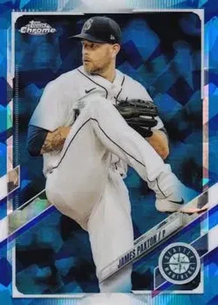 2021 Topps Chrome Update Sapphire Edition #US66 - James Paxton - Seattle Mariners