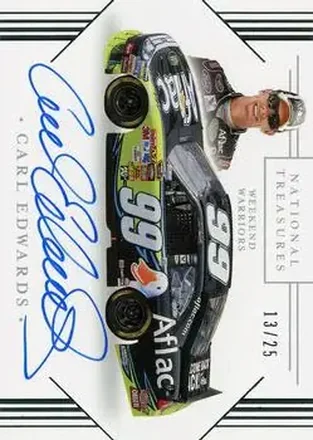 2021 Panini National Treasures - Weekend Warriors #WW-CE - Carl Edwards - Roush Fenway Racing