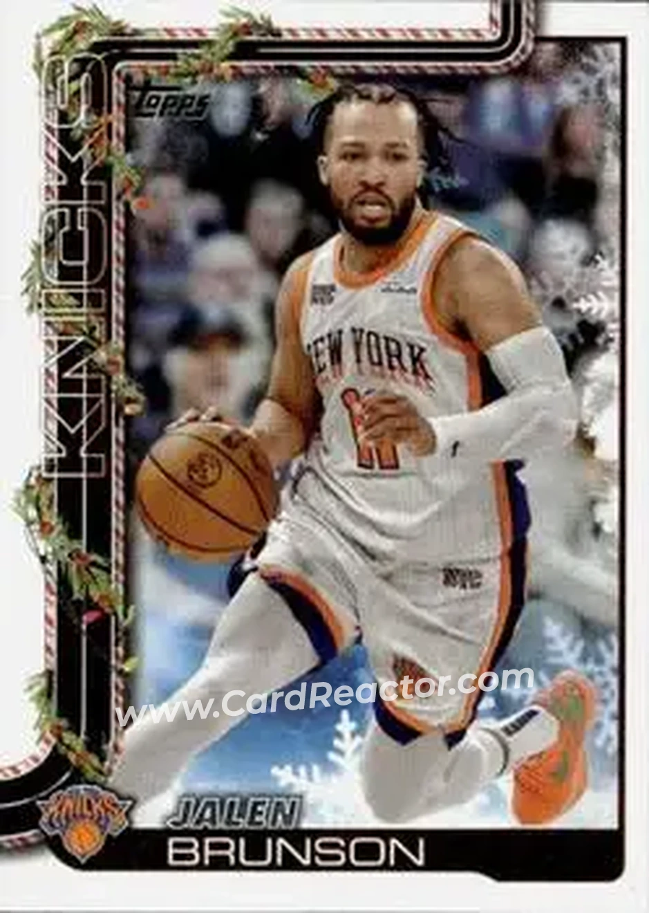 2025-26 Topps Holiday #H12 - Jalen Brunson - New York Knicks - Front