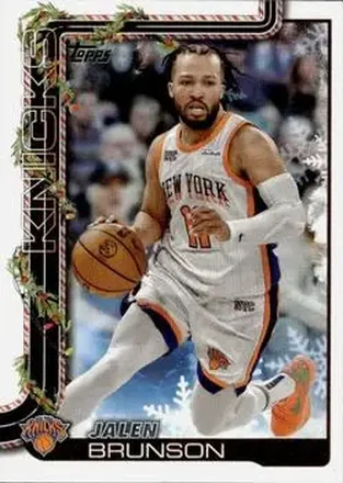 2025-26 Topps Holiday #H12 - Jalen Brunson - New York Knicks