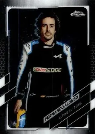 2021 Topps Chrome Formula 1 #9 - Fernando Alonso - Alpine F1 Team