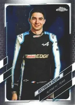 2021 Topps Chrome Formula 1 #10 - Esteban Ocon - Alpine F1 Team