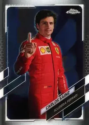 2021 Topps Chrome Formula 1 #12 - Carlos Sainz - Scuderia Ferrari