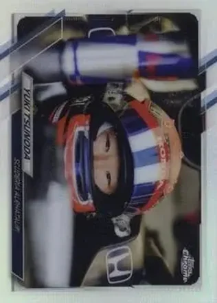 2021 Topps Chrome Formula 1 #14b - Yuki Tsunoda - Scuderia AlphaTauri