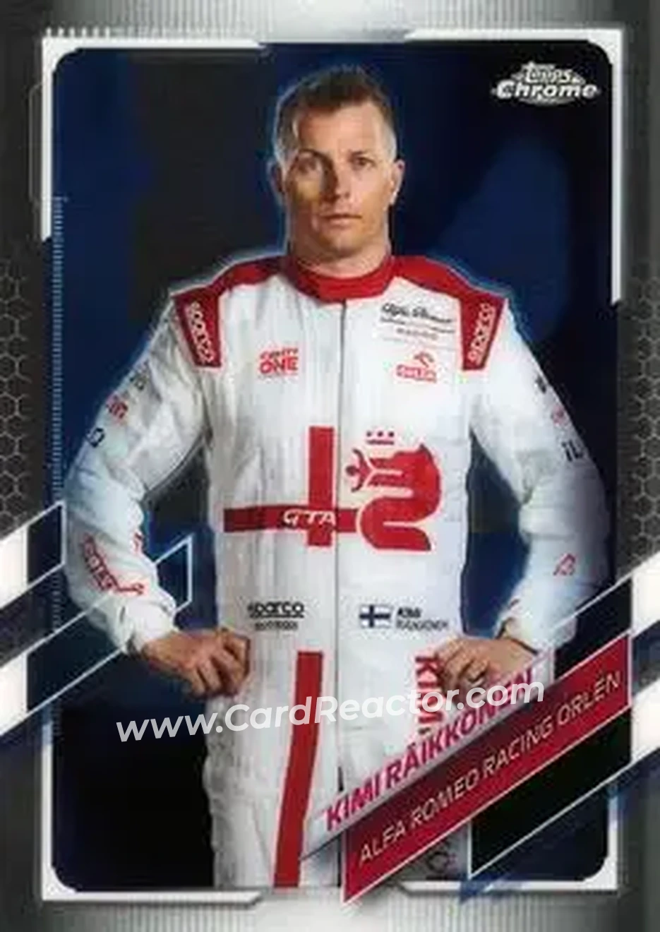 2021 Topps Chrome Formula 1 #15 - Kimi Räikkönen - Alfa Romeo Racing Orlen - Front