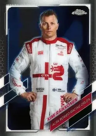 2021 Topps Chrome Formula 1 #15 - Kimi Räikkönen - Alfa Romeo Racing Orlen