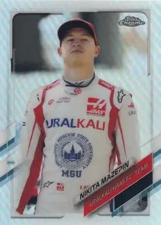 2021 Topps Chrome Formula 1 #18b - Nikita Mazepin - Uralkali Haas F1