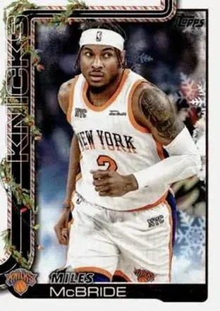 2025-26 Topps Holiday #H15 - Miles McBride - New York Knicks