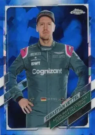 2021 Topps Chrome Sapphire Edition Formula 1 #7 - Sebastian Vettel - Aston Martin Cognizant F1