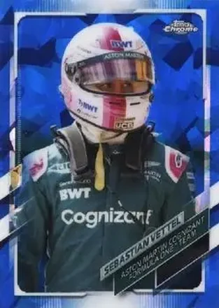 2021 Topps Chrome Sapphire Edition Formula 1 #7b - Sebastian Vettel - Aston Martin Cognizant F1