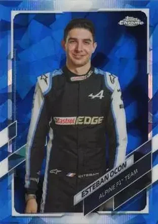 2021 Topps Chrome Sapphire Edition Formula 1 #10 - Esteban Ocon - Alpine F1 Team