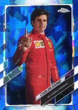2021 Topps Chrome Sapphire Edition Formula 1 #12 - Carlos Sainz - Scuderia Ferrari