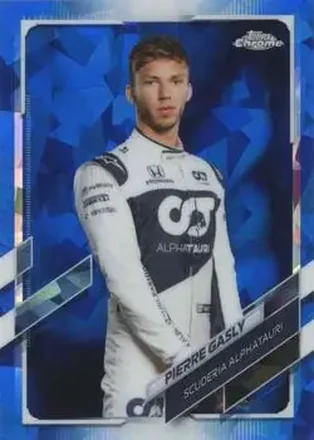 2021 Topps Chrome Sapphire Edition Formula 1 #13 - Pierre Gasly - Scuderia AlphaTauri