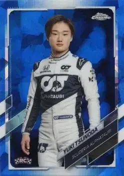 2021 Topps Chrome Sapphire Edition Formula 1 feature card