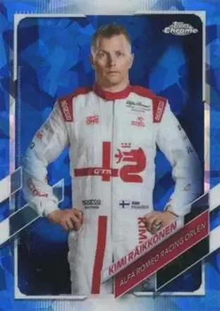 2021 Topps Chrome Sapphire Edition Formula 1 #15 - Kimi Räikkönen - Alfa Romeo Racing Orlen