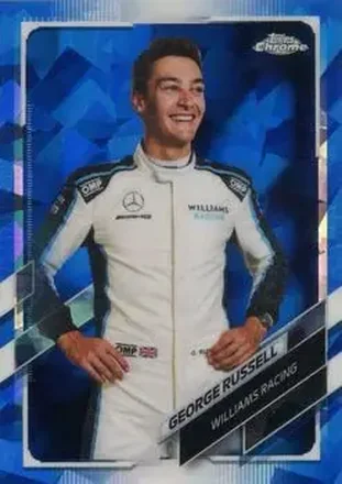 2021 Topps Chrome Sapphire Edition Formula 1 #19 - George Russell - Williams Racing