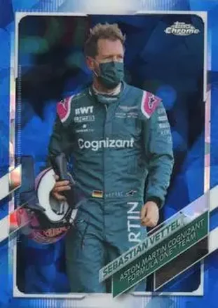 2021 Topps Chrome Sapphire Edition Formula 1 #23 - Sebastian Vettel - Aston Martin Cognizant F1
