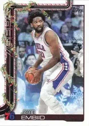 2025-26 Topps Holiday #H18 - Joel Embiid - Philadelphia 76ers