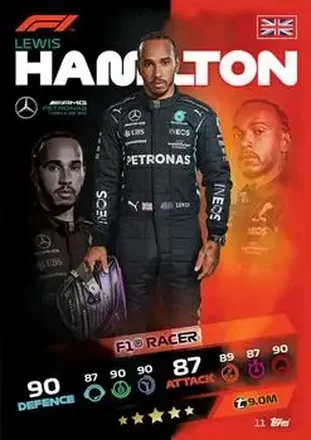 2021 Topps Turbo Attax Formula 1 #11 - Lewis Hamilton - Mercedes-AMG Petronas Formula One Team