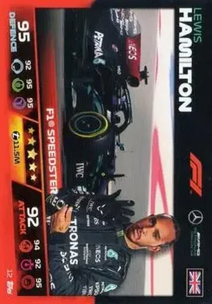 2021 Topps Turbo Attax Formula 1 #12 - Lewis Hamilton - Mercedes-AMG Petronas Formula One Team