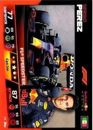 2021 Topps Turbo Attax Formula 1 #23 - Sergio Perez - Red Bull Racing
