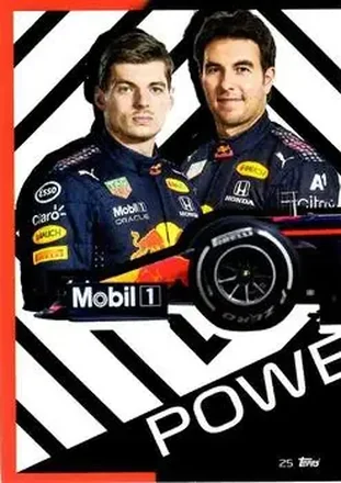 2021 Topps Turbo Attax Formula 1 #25 - Red Bull Racing Car Puzzle Front - Red Bull Racing