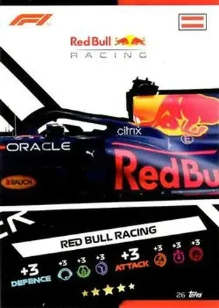 2021 Topps Turbo Attax Formula 1 #26 - Red Bull Racing Car Puzzle Middle - Red Bull Racing